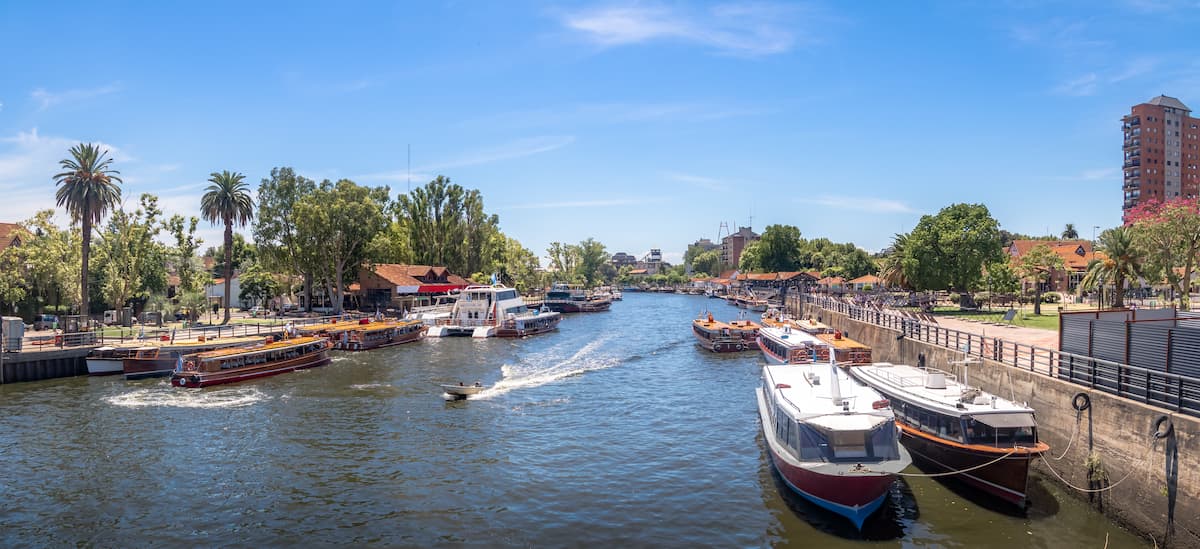 Imagem mostra rio tigre em buenos aires